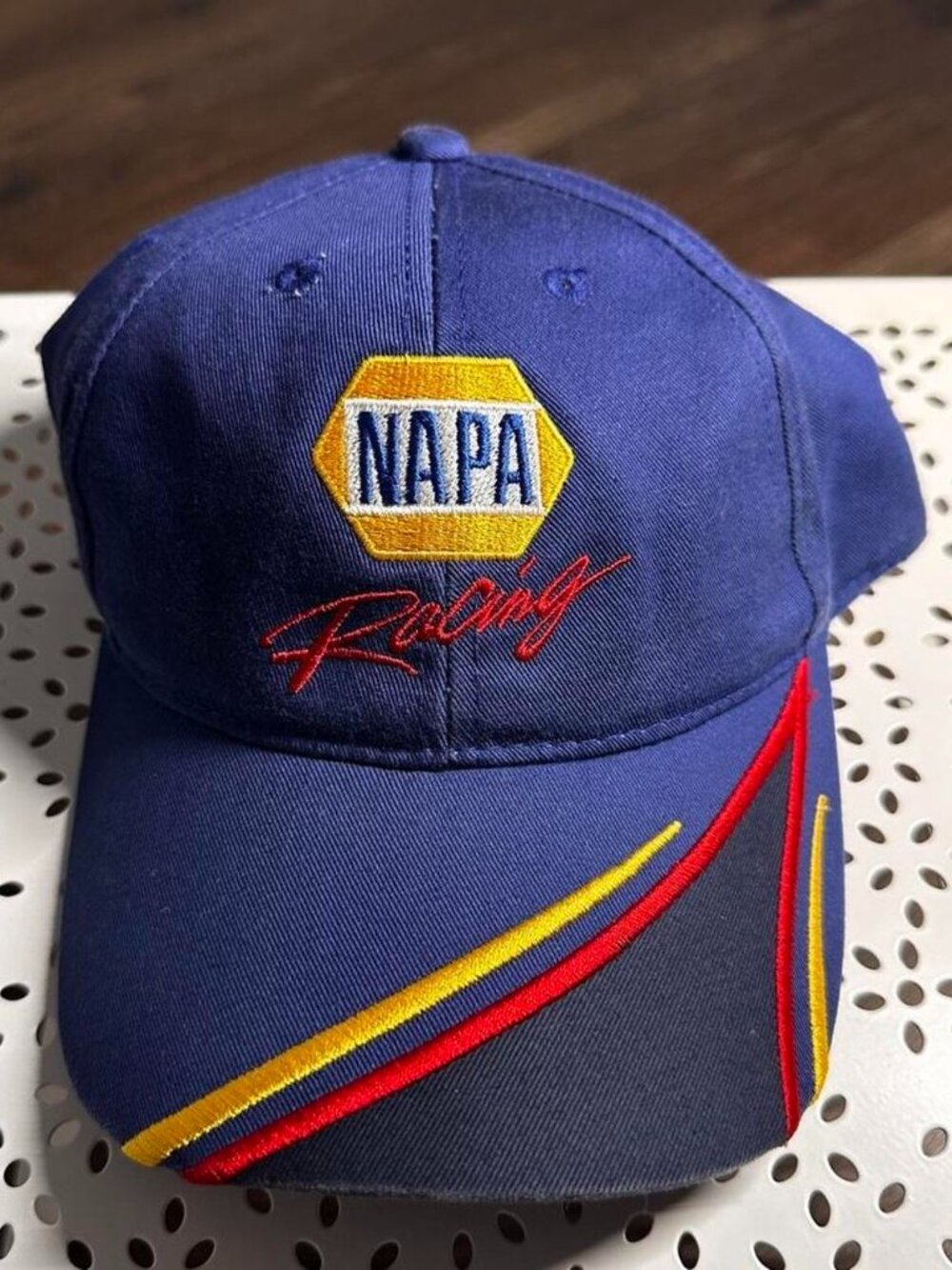VINTAGE NAPA RACING BLUE BASEBALL CAP